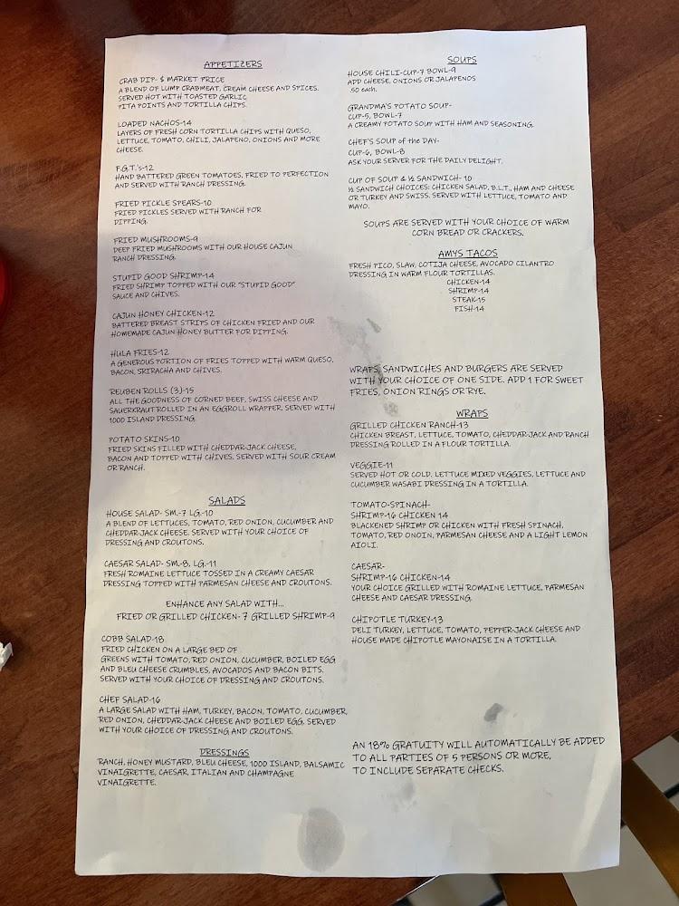 Amy's Cafe Menu image 4